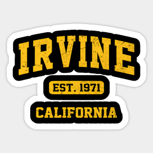 Irvine California State Athletic Sticker